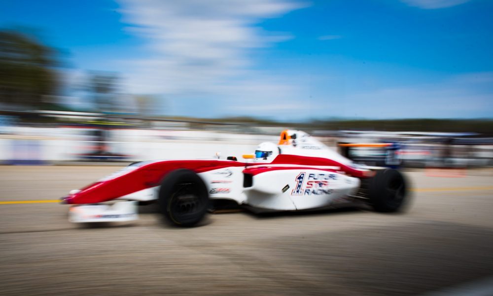 TeamFSR Chloe Chambers driving F4 car