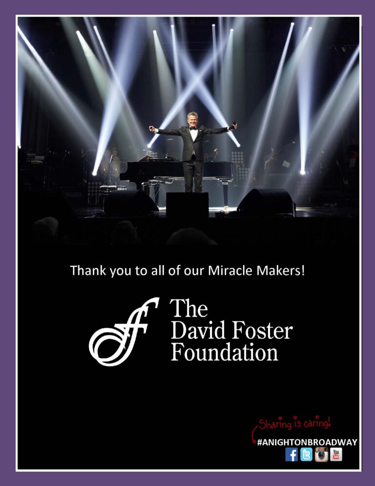 David Foster Foundation - A Night On Broadway 2022