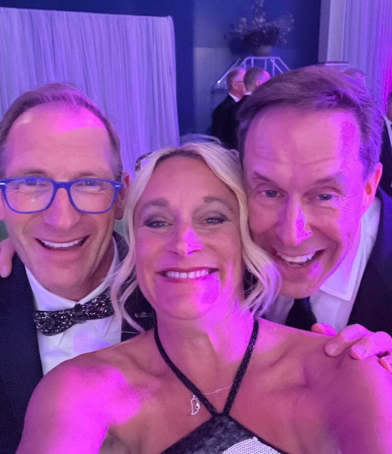 Mike Ravenhill, Norma Unser, and Jeffrey Latimer at the David Foster Gala May 2022
