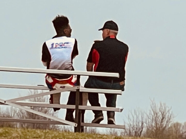 David Burketh and Al Unser Jr. at Gingerman - Test Day 2