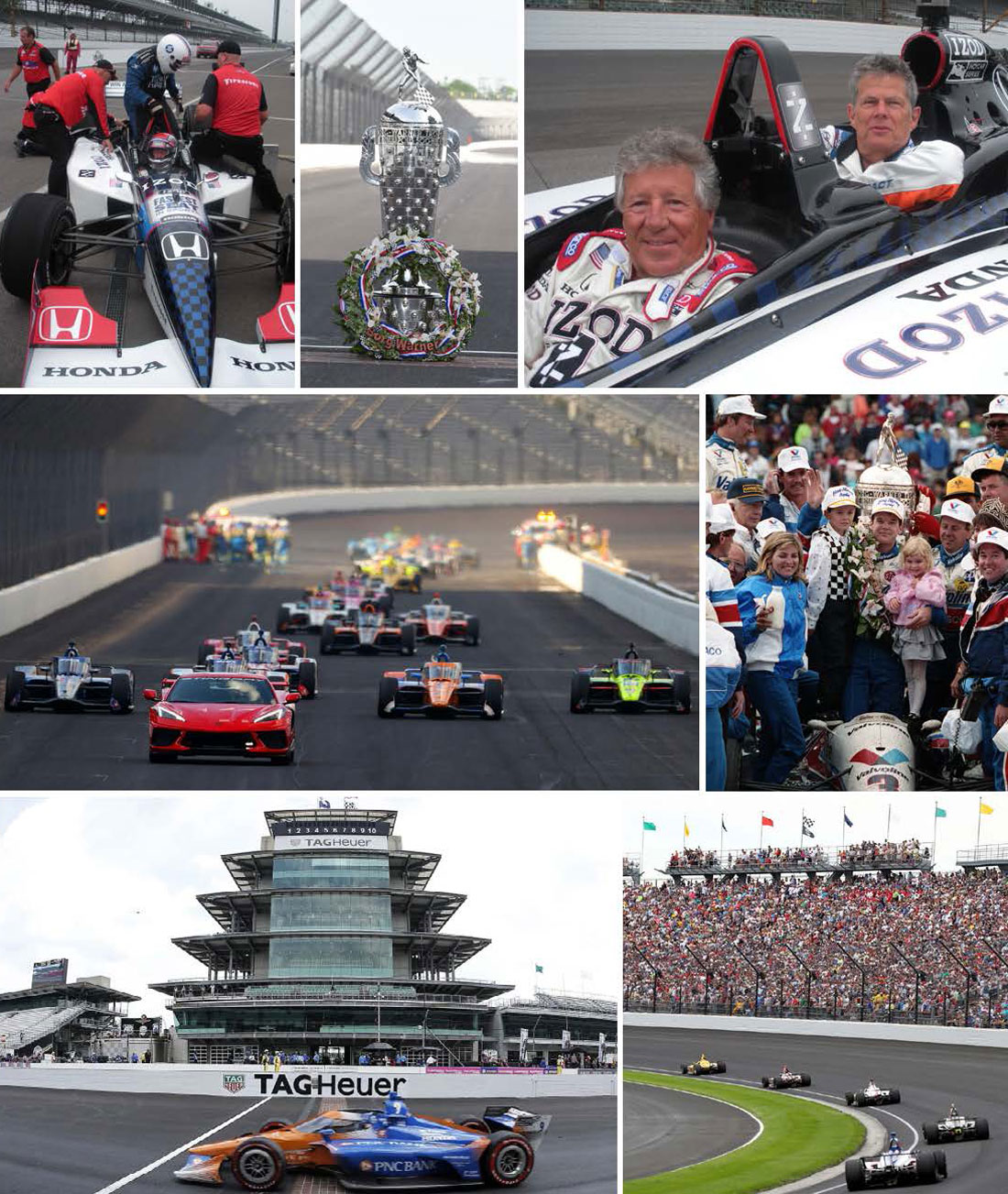 The Need For Speed at 2023 Indy 500 Hero Collage