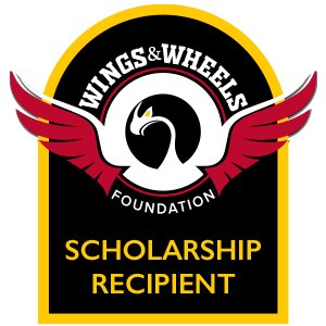 Wings and Wheels Foundation Scholarship Recipient