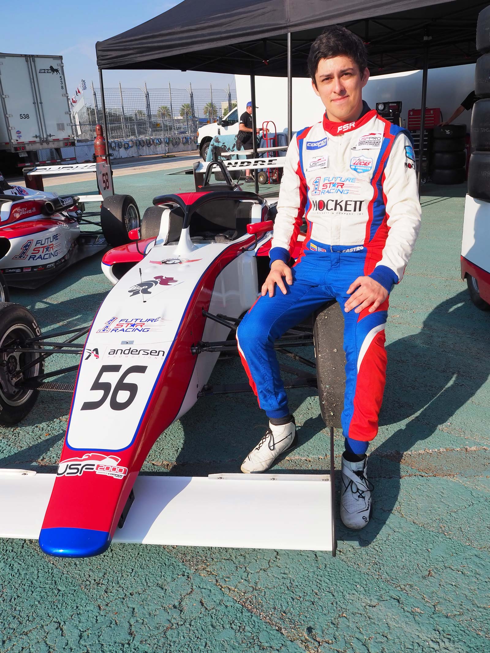 Andre Castro with FSR F4 car# 56