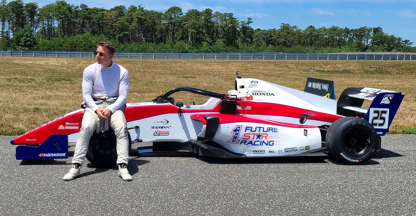 Aaron Jeansonne on F4 race car