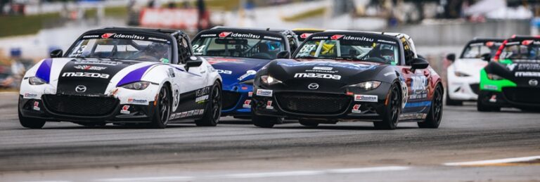Aaron Jeansonne racing in Mazda MX-5